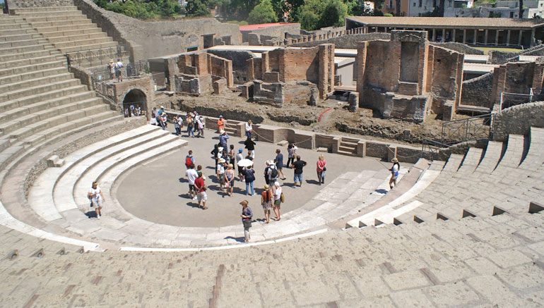 The theatre in Pompeii